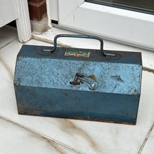 Old Tray Portable small Professional Metal Storage Cantilever Metal Tool Box