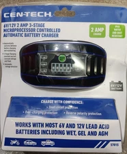 CEN-TECH™ 2 Amp 3-Stage fully automatic controlled battery charg