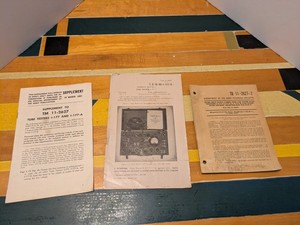 original papers for I-177 DYNAMIC MUTUAL CONDUCTANCE MILITARY TUBE TESTER