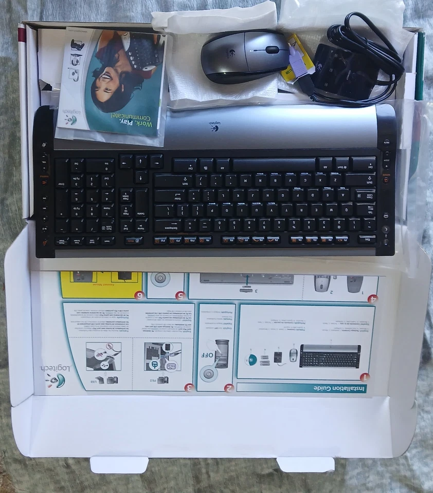 Logitech Cordless Desktop S510 Keyboard Mouse & Receiver / - Image 2 of 4