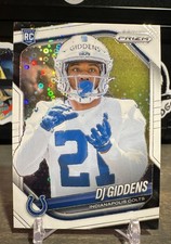 2025 Panini Prizm - Rookies DJ Giddens #383 White Disco Prizm (RC) Colts