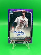 2025 Bowman Chrome Mega Box Walker Jenkins Auto Purple Mojo Refractor /199