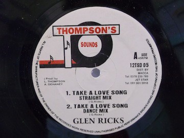 Glen Ricks  / Horace Andy - Take A Love Song / Fire Burning (12'')