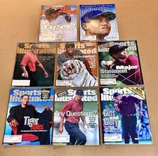 (8) Vintage Tiger Woods SPORTS ILLUSTRATED magazine covers