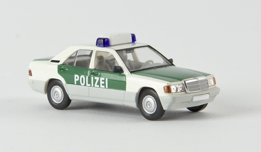 Brekina 13207 - 1/87 Mb 190 E ""Police"" by Starmada - New