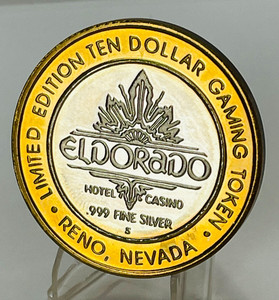 El Dorado Silver Strike Casino Token .999 Fine Gaming #688B