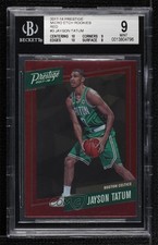 2017-18 Panini Prestige Micro Etch Rookies Red Jayson Tatum #3 BGS 9 MINT 09um