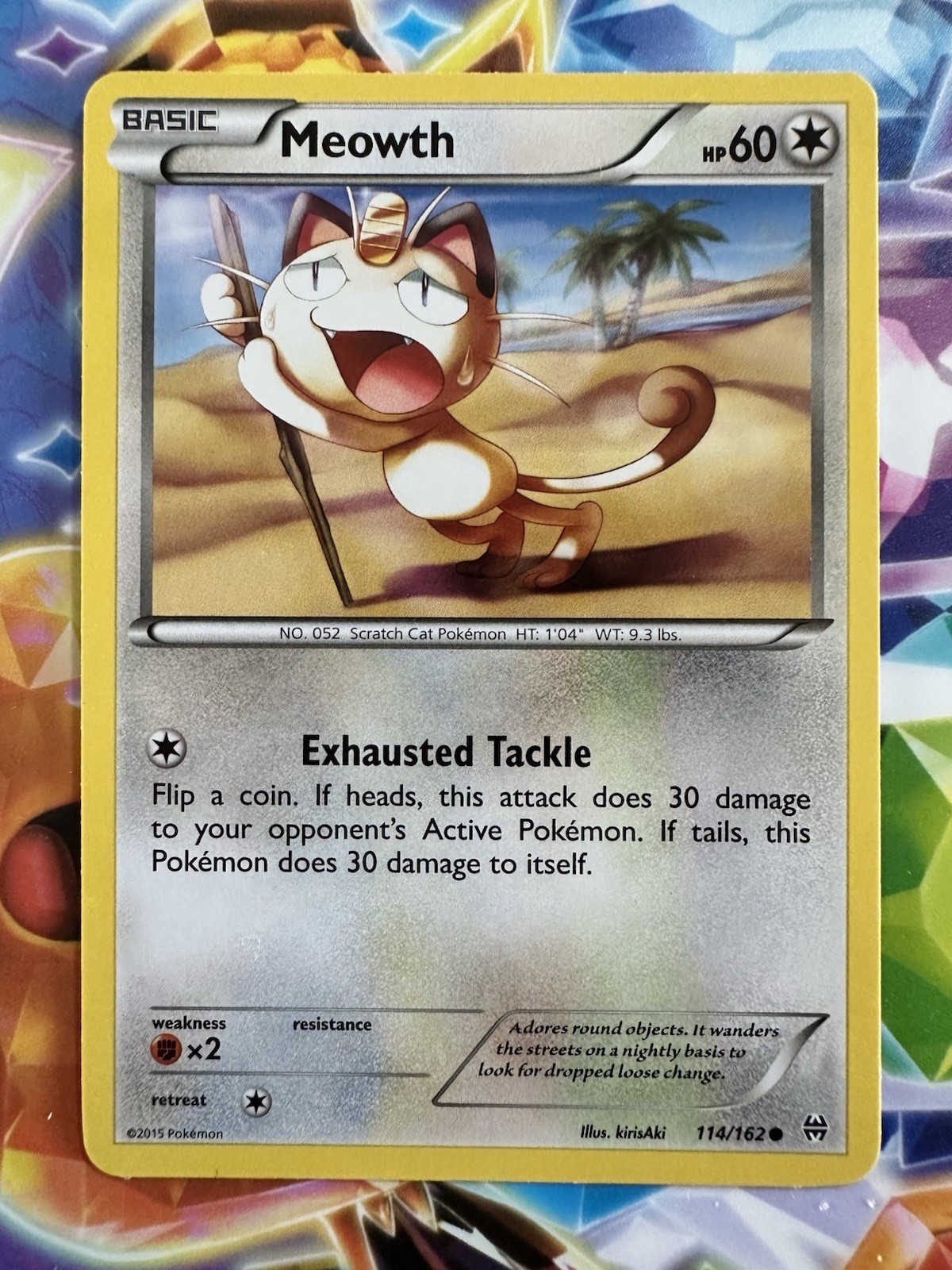 Pokémon TCG Meowth 114/162 Breakthrough Non Holo