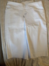 Croft Barrow NWT Skimmer Pants Womens 10R Regular White Crop Capri