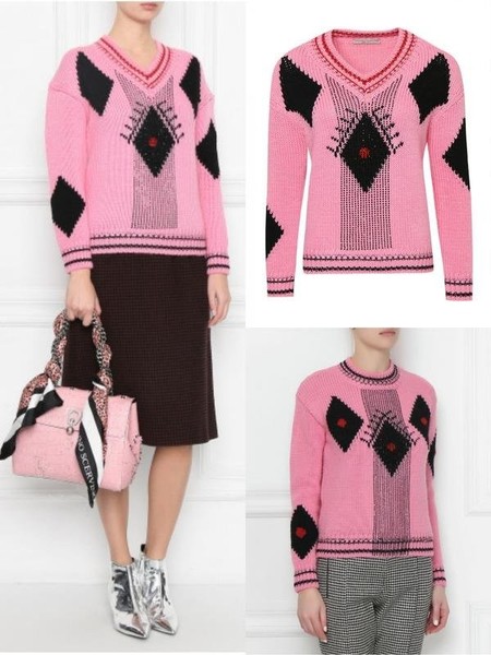 Women Ermanno Scervino Sweater Black Wool XS-S