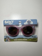 Bluey Kids Pink Glitter Sunglasses Cat Eye New UV Protection
