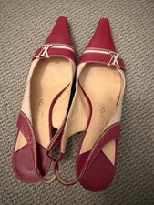 Louis Vuitton High Heel Shoes Red With LV Size 38 1/2  