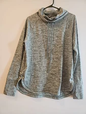 Womens Sz L Eddie Bauer Cowl Neck Pullover  Active Top
