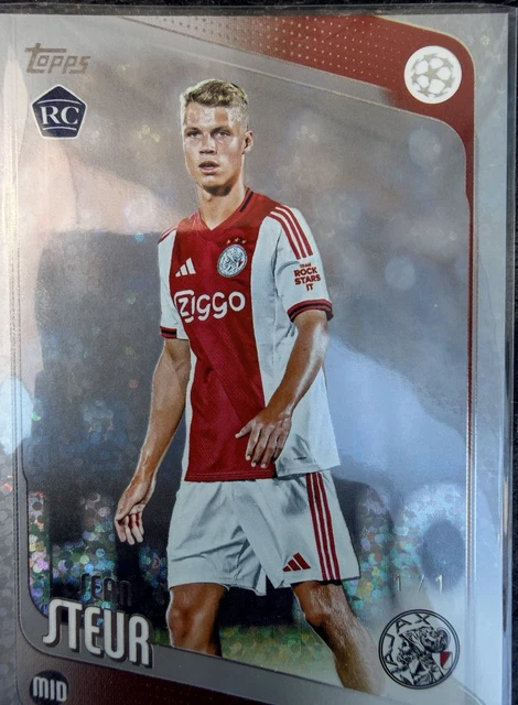 Topps Sean Steur Rookie 1/1  2025-26 UEFA Club Competitions Ajax #43