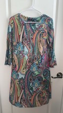 Tommy Hilfiger women’s size 8 Colorful Paisley Print Dress