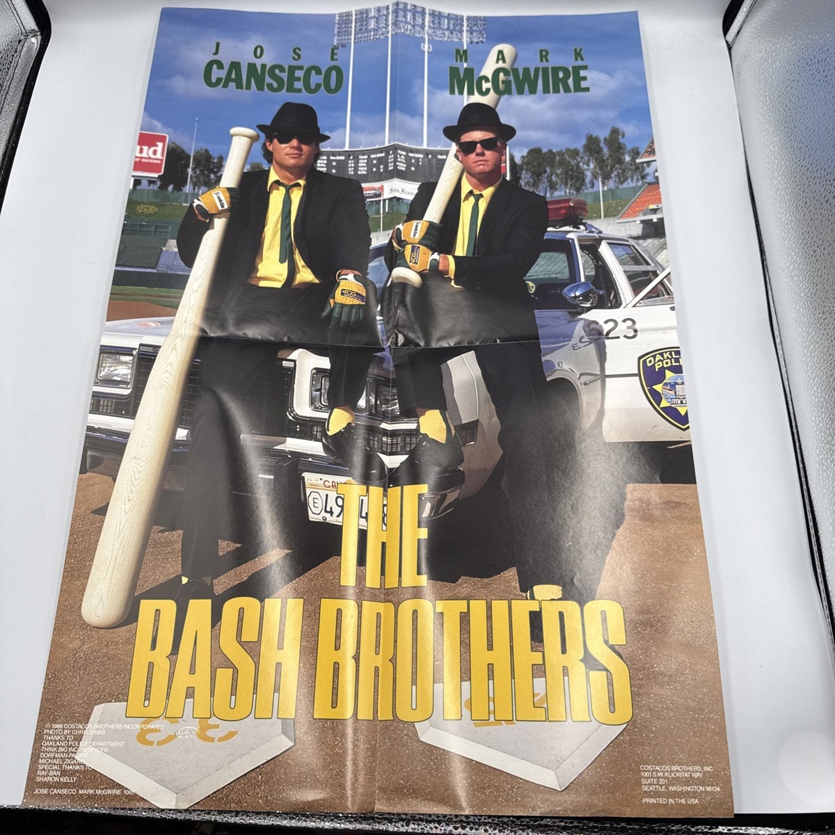 Jose Canseco Mark McGwire Bash Brothers Poster Oakland A's 1988 16