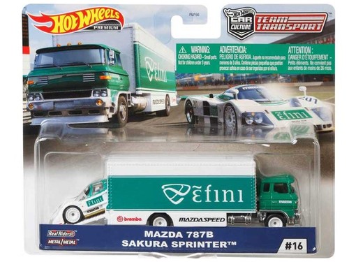 SAKURA Sprinter & Mazda 787 B - green / white - HOT WHEELS 1:64 - Imagen 2 de 6
