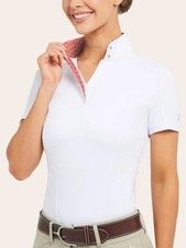 R.J. Classics Brynn Ladies Short Sleeve Show Shirt - Coral Bits