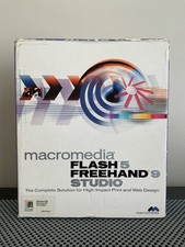Macromedia Flash 5 Freehand 9 Studio Windows Big Box Complete
