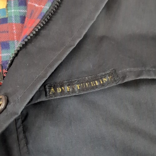 Vintage Adventureline Coat Mens Medium Black Bushman Hood Plaid Lined Australia - Picture 5 of 14