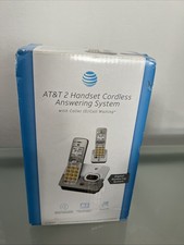 New AT T EL52203 2 Handset Cordless Answering System With Caller ID