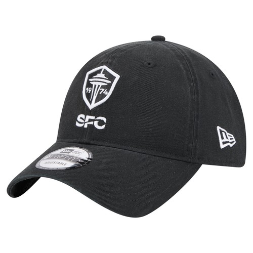 Men's New Era  Black Seattle Sounders FC 2025 Kickoff 9TWENTY Adjustable Hat