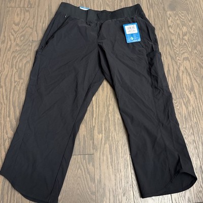 NWT Womens Columbia Leslie Falls Capri Black Large Outdoor $60 Active Fit NEW