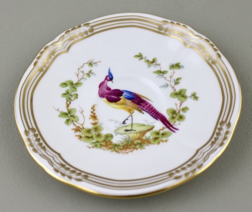 SPODE CHELSEA BIRD COFFEE DEMITASSE CUPS & SAUCERS X 6 ROYAL PROVENANCE - MINT! - Picture 11 of 13