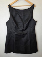Fashion Nova Brynlee Satin Mini Dress Women 2X UK 22 UK 24 Black Open Back Party