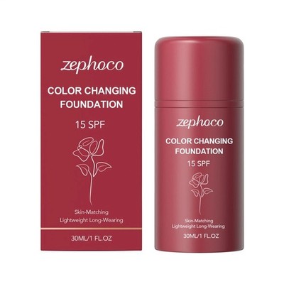 Color Changing Foundation Skin Tone Matching Makeup Foundation 30ml