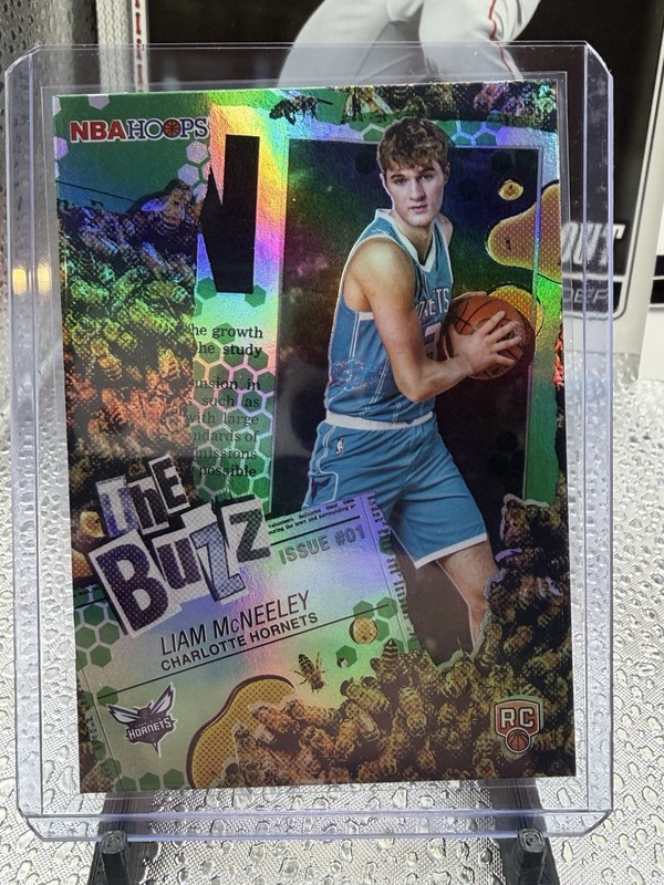 Topps 2026 NBA Hoops In the Buzz Insert Liam McNeeley Hornets TB-29 RC
