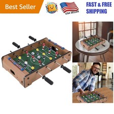 Hey Play 20-Inch Mini Foosball Table - Fun Compact Soccer Game for All Ages