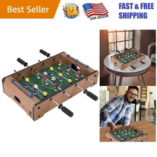 Hey Play 20-Inch Mini Foosball Table - Fun Compact Soccer Game for All Ages