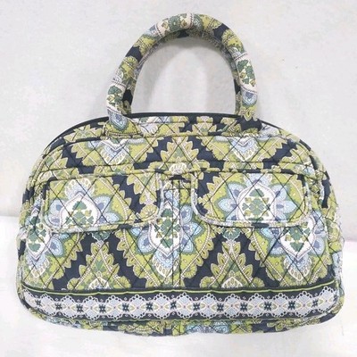 Vera Bradley Cambridge Paisley Hand Bag Purse Pockets Double Handles **Read***