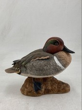 Pheasants Forever Green-Winged Teal Duck Decoy Limited Edition Signed Figurine