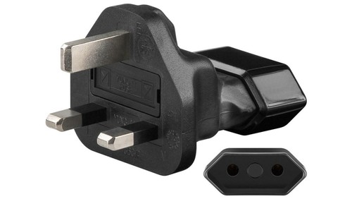 Adapter sieciowy Euro do US, biały - Bild 1 von 1