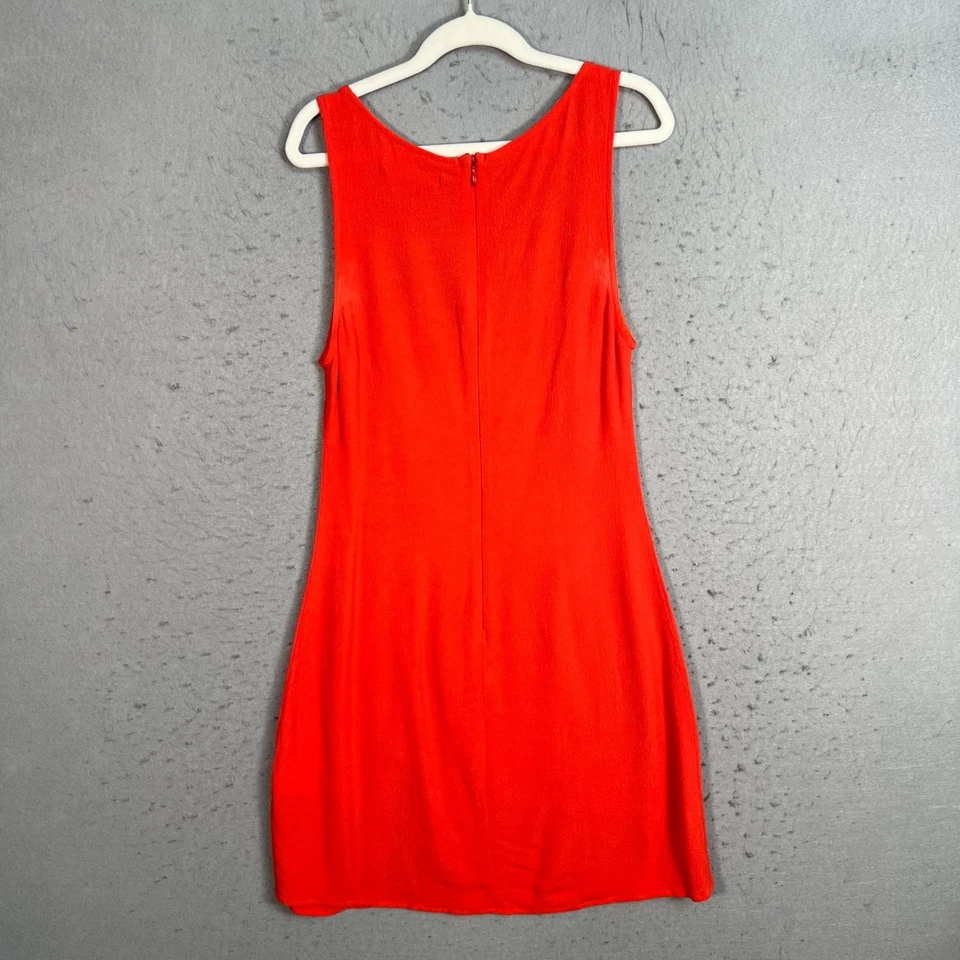 Mini Vestido Reformation Para Mujer 0 Rojo Sin Mangas con Abertura Trasera Cremallera Viscosa/Rayón Foto 2 de 4