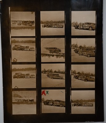 PHOTO film car contact board 6X6cm BY VIEW 1960
