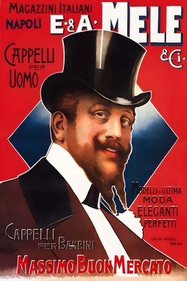 E&A Mele Ad (1900s) Poster - 24x36    ️