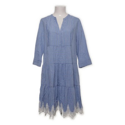 Hallhuber, Kleid, Größe: 40, Blau/Weiß, Streifen, Damen #Piy