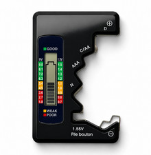 EVRU Digital Display Universal Battery Tester Checker AA, AAA, 9V,1.5V Button