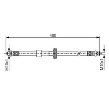 Bosch Bremsschlauch vorne für Mercedes C-Klasse S-Klasse