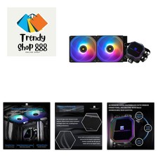 Liquid CPU Water Cooler with 120mm ARGB PWM Fan,240 Black Cold Row Specificat...