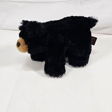 The Bearington Collection Black Bear 8" Plush With Beanbag Paws Preowned