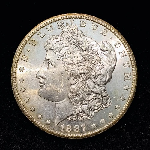 1887 S ~ MORGAN SILVER DOLLAR  ~ BU+ ~ GREAT LUSTER!