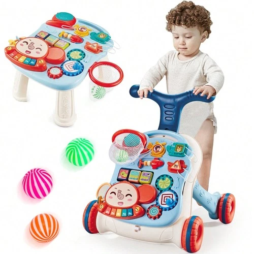 ZEF-5-In-1 Baby Walker Sit-To-Stand Early Learning Walker For Toddlers Age 0/1/2