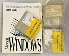 New Microsoft Windows 3.1 with New Sealed Disks - See Photos E