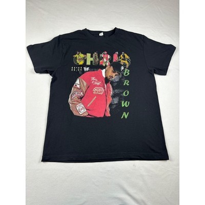 Chris Brown 11:11 Tour Graphic T-Shirt Black Rap Hip Hop Men's L