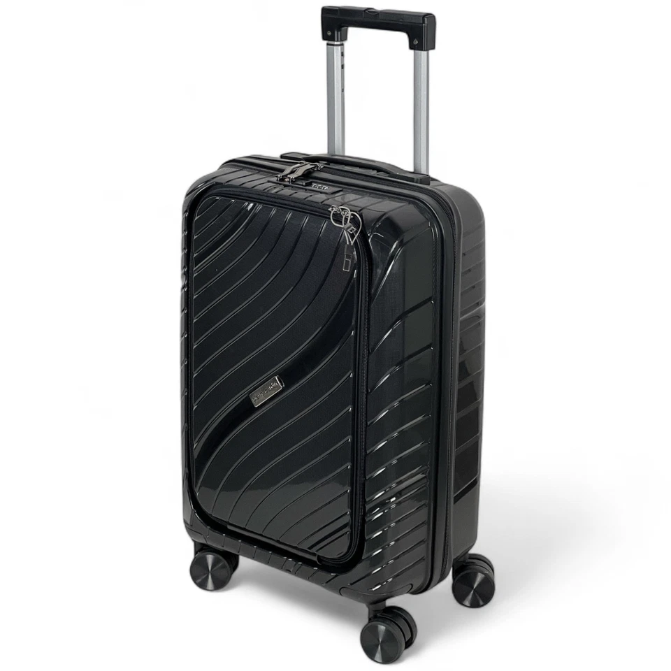 Trolley Valigia Pierre Cardin 55x36x22 Bagaglio a Mano con TSA Tasca PC Ryanair - Immagine 2 di 4