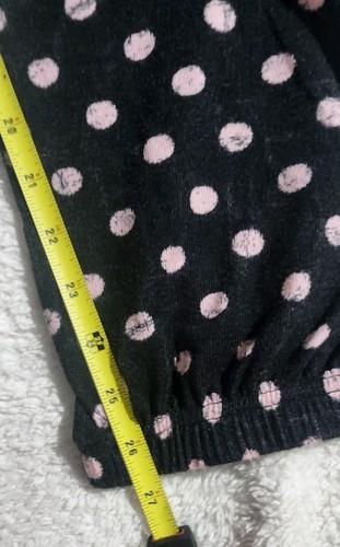 Muk Luks Pink Black Polka Dot Womens Pajama Set Size XL - Picture 12 of 22